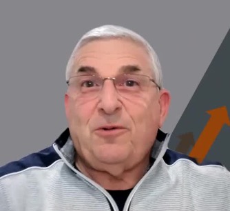 Dave Kurlan at a podium microphone doing a sound check for sales best practices, with speech bubble saying 'check, check, testing 123' – 2026 sales overhaul article header