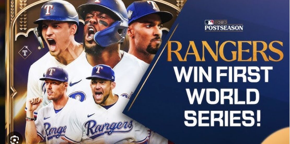 rangers win first world series