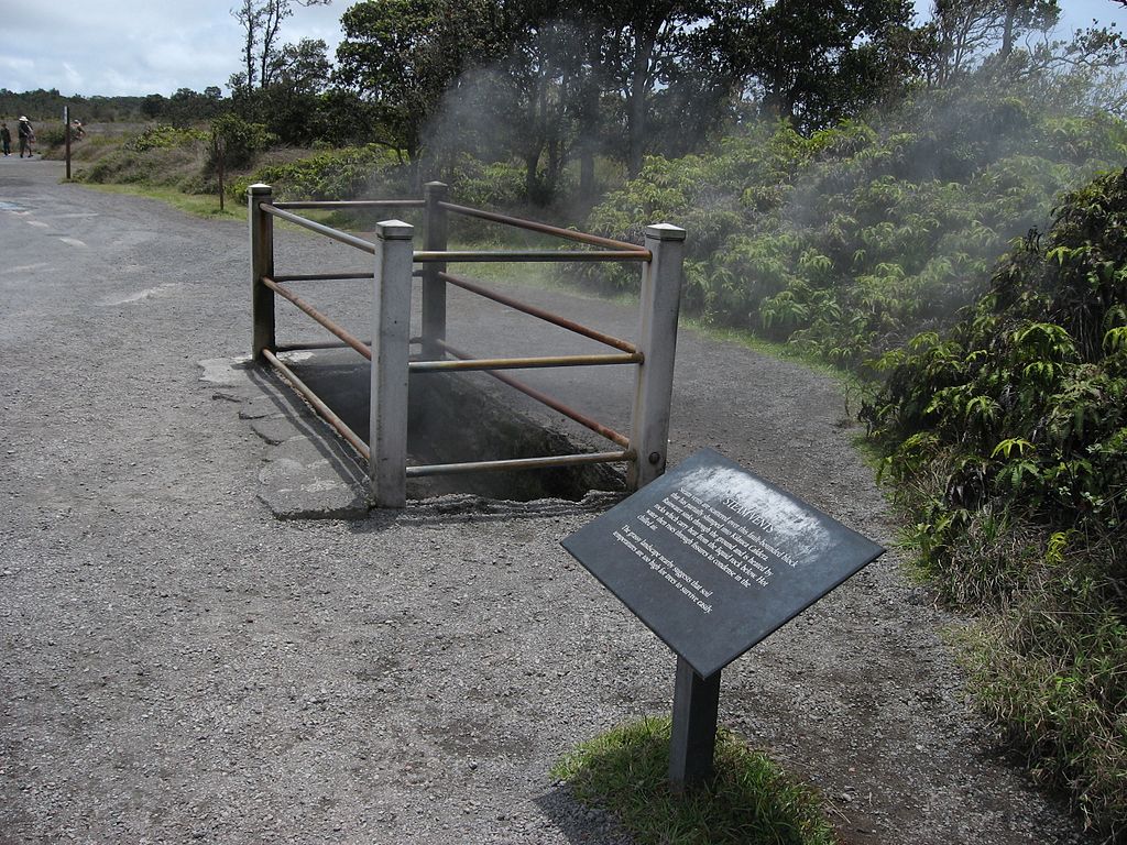steam vent in Hawaii