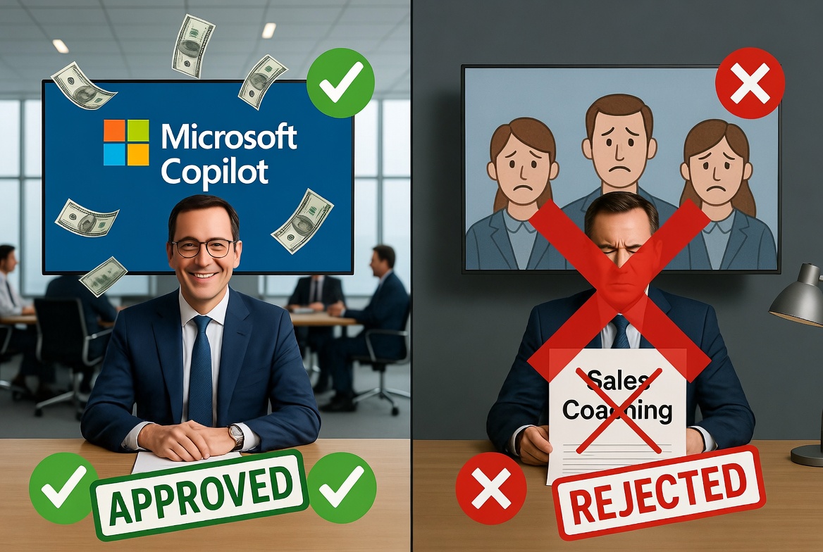 Sales Leadership Reality Check: Companies eagerly approve big AI budgets but hesitate or reject investments in sales training and coaching