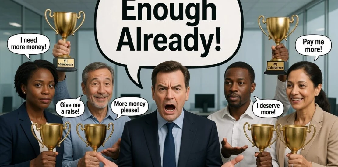salespeople want more money